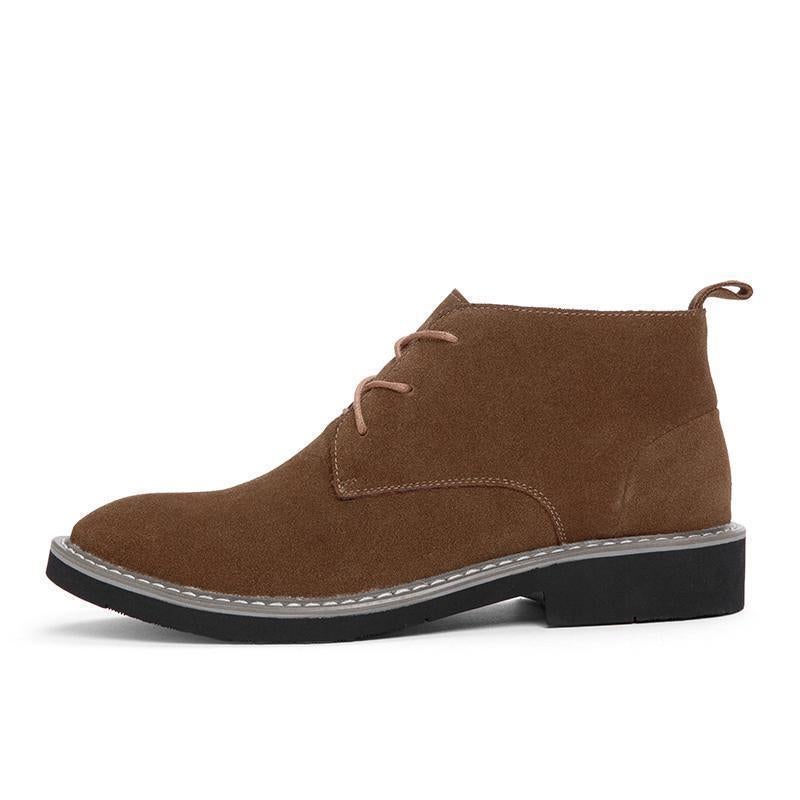 Stitching Leather Boots Fashion Plus Size Buckle Foot Boots Men'S British Business Dress Men'S Boots - Image 4