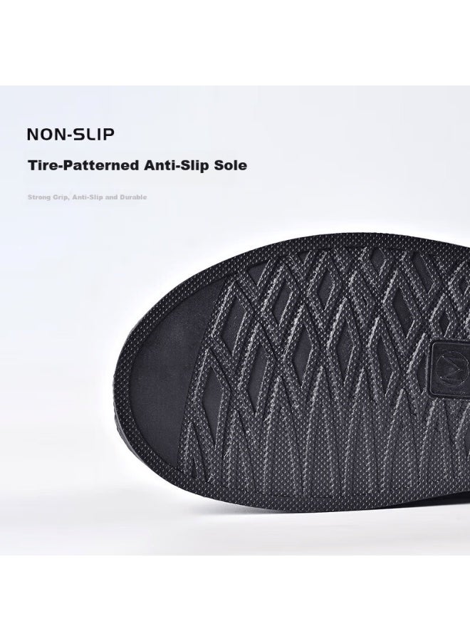 Bwnk High Tube Rain Boot Covers Thickened Anti-slip Sandproof Foot Covers Outdoor Portable Uni Rain Boots XL Size - Image 1
