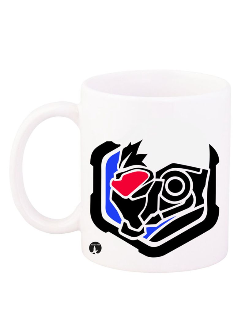 RKN The Video Game Overwatch Design Mug White/Black/Blue 12ounce