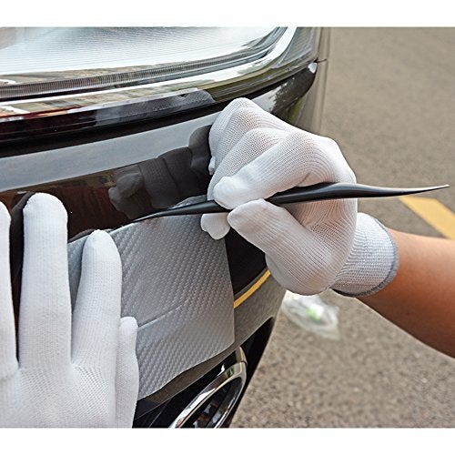FOSHIO Vinyl Car Wrapping Flexible Micro Squeegee Curves Slot Tint Tool Set 3 in 1 with Different Hardness for Installing Vehicle Wraps and Auto Stickers - Image 2