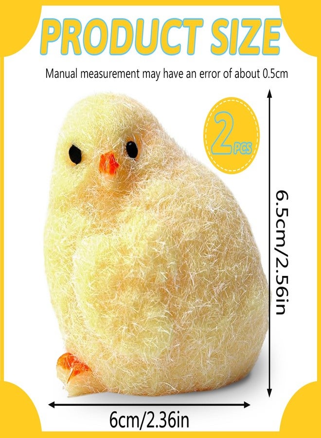 XPQKDC 2Pcs Handmade Chick Taba Squeeze Toys, Ultra Soft Sticky Stress Relief Fidget Toy, Silicone Squeeze Toys for Kids & Adults, Soft Anxiety Relief Toys for Office Travel Party Favors (2Pc Chicken) - Image 2