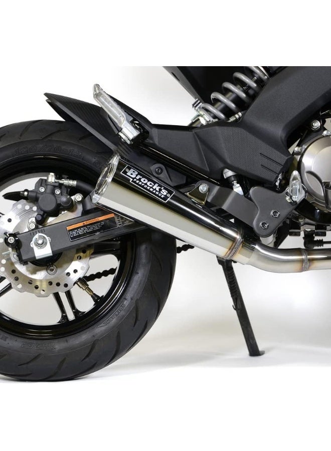 Brook Universal Stainless Steel Motorcycle Exhaust Pipe - Image 5