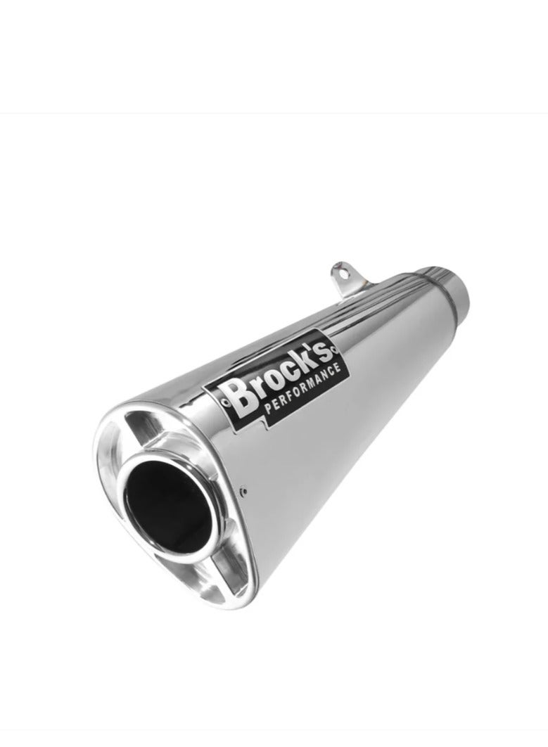 Brook Universal Stainless Steel Motorcycle Exhaust Pipe - Image 1