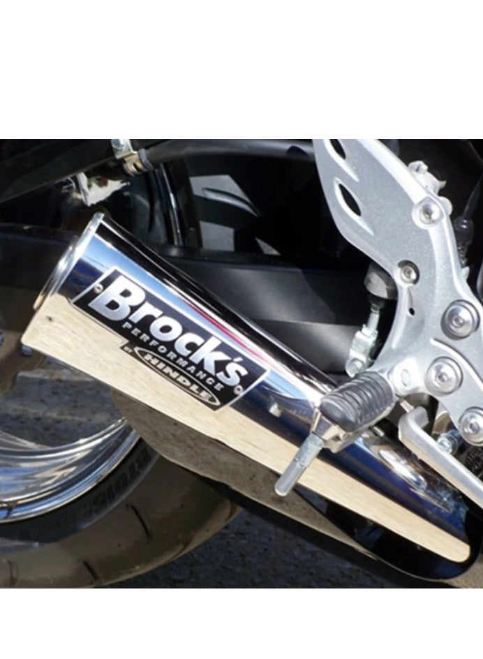 Brook Universal Stainless Steel Motorcycle Exhaust Pipe - Image 2