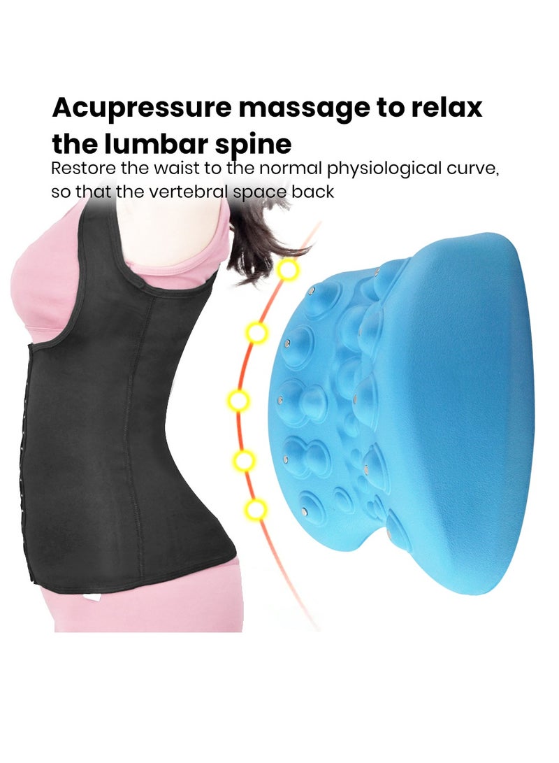 Ergonomic Design Physical Magnet Therapy Lumbar Acupuncture Point Waist Massage Pillow for Relieving Back Lumbar Muscle Pain - Image 1