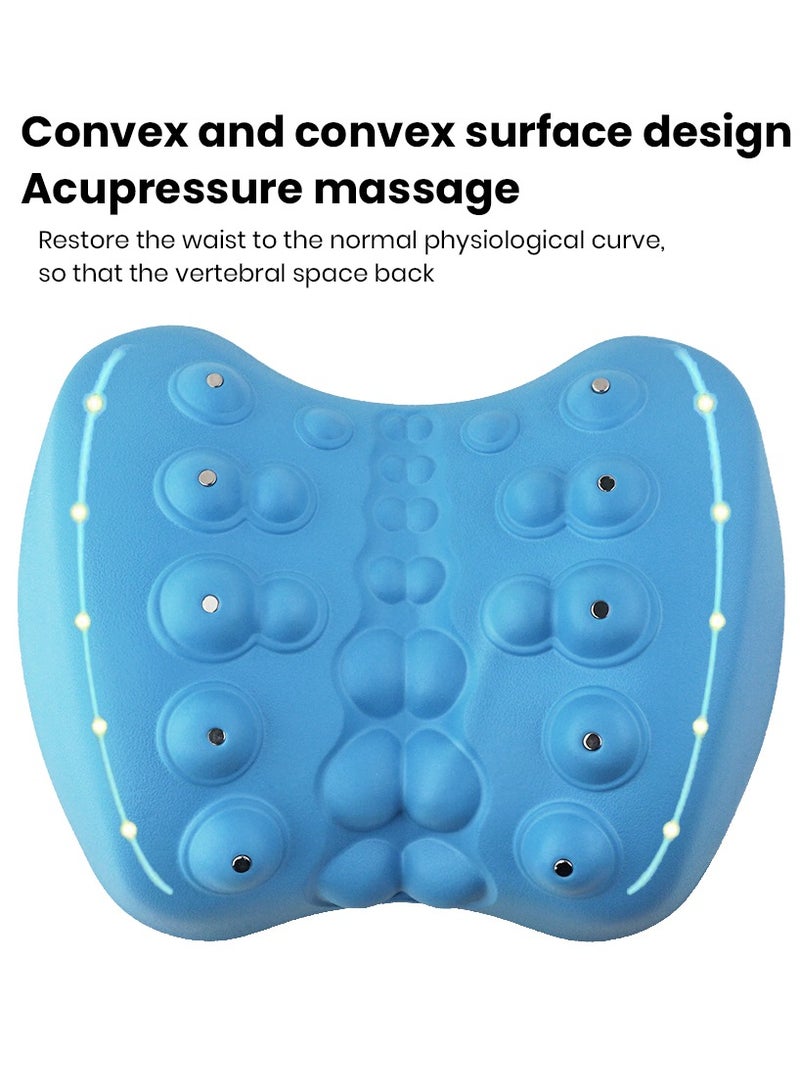 Ergonomic Design Physical Magnet Therapy Lumbar Acupuncture Point Waist Massage Pillow for Relieving Back Lumbar Muscle Pain - Image 4