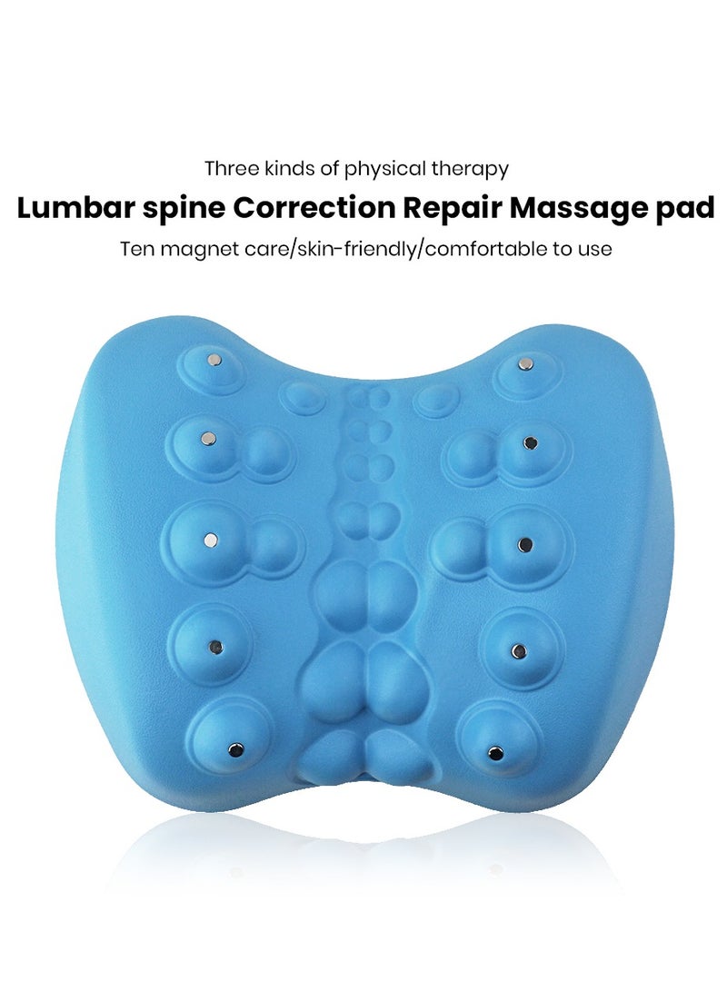 Ergonomic Design Physical Magnet Therapy Lumbar Acupuncture Point Waist Massage Pillow for Relieving Back Lumbar Muscle Pain - Image 2