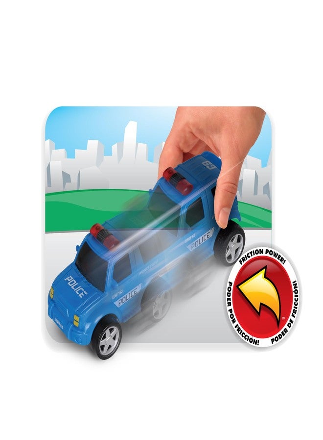 NKOK 5PK Friction Powered Rescue Vehicles; No Batteries Required; Realistic Features; Imaginative Play; Age 3+ - Image 3