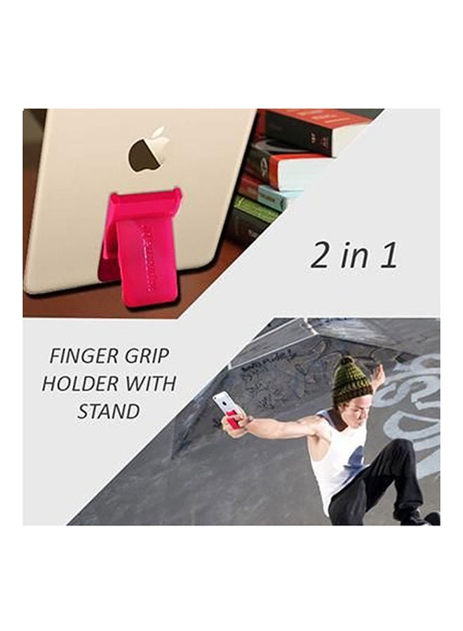 NIBEMINENT Universal Smartphones Secure Finger Grip And Kick Stand Pink - Image 5