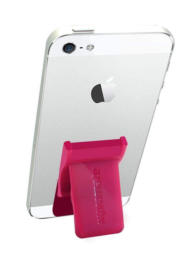 NIBEMINENT Universal Smartphones Secure Finger Grip And Kick Stand Pink - Image 1