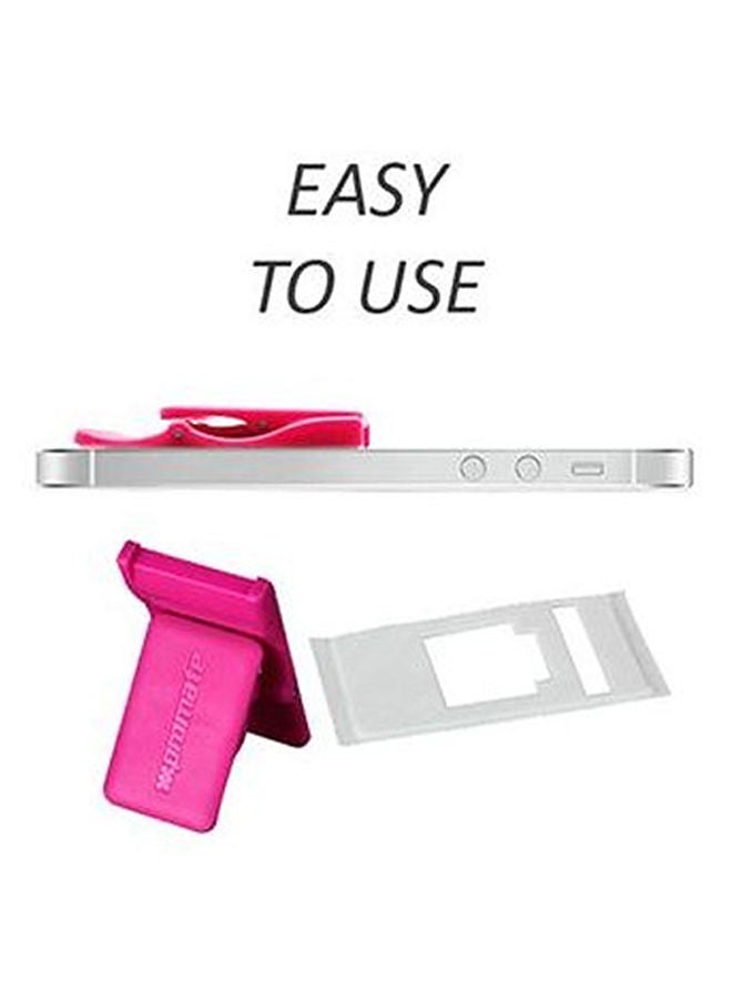 NIBEMINENT Universal Smartphones Secure Finger Grip And Kick Stand Pink - Image 2