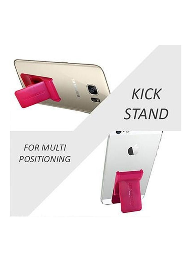 NIBEMINENT Universal Smartphones Secure Finger Grip And Kick Stand Pink - Image 3