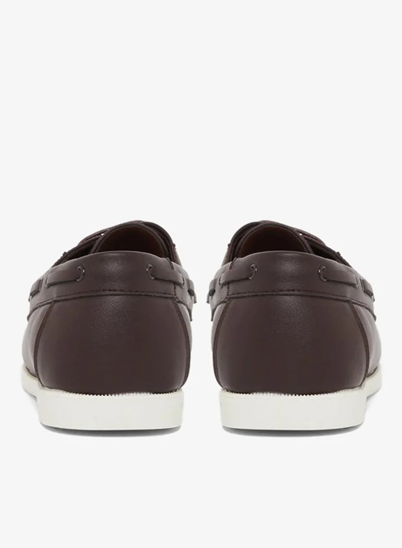 Styli brown Men Brown Leather Boat Shoes for Men | Best Price UAE