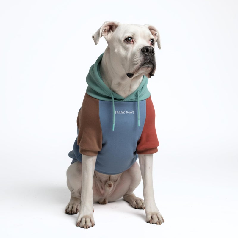 Spark Paws Dog Hoodie – Premium Dog Sweater for Small, Medium, and Large Dogs | Warm Outfits for French Bulldogs, Pitbull, Puppy, Winter Jacket Alternative - Alpine - 4XL - Image 2