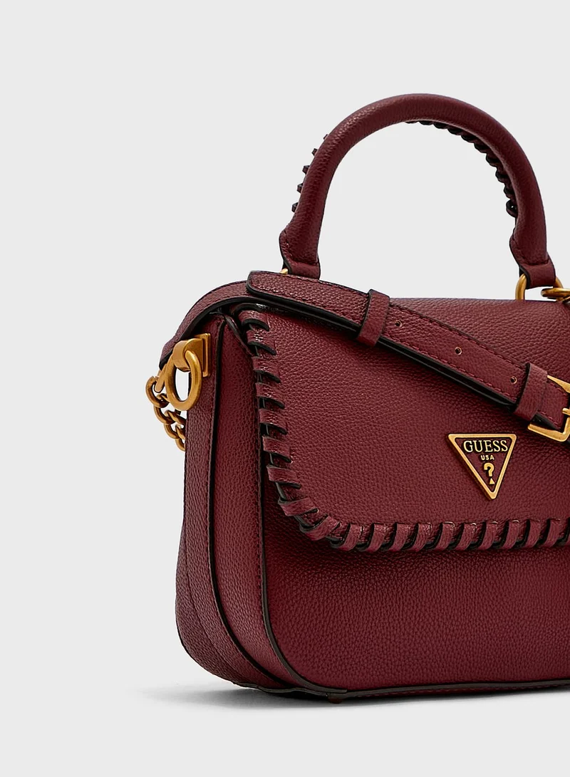 GUESS Kaoma Top Handle Flap Over Satchel
