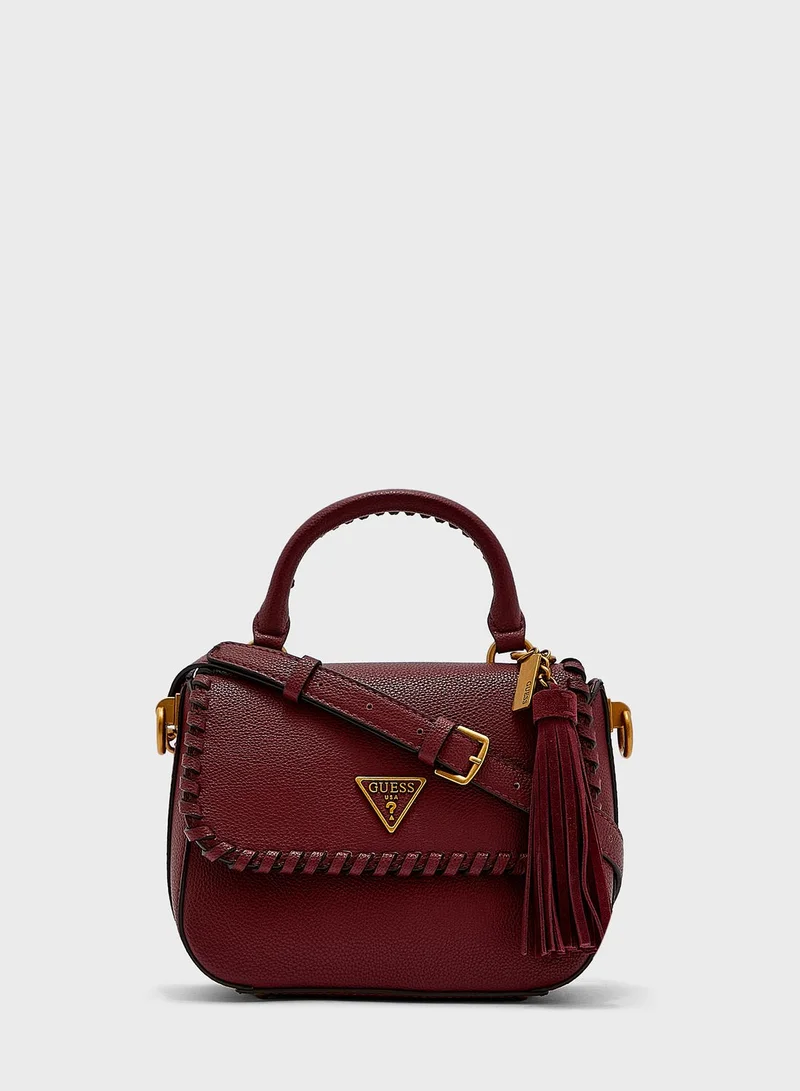 GUESS Kaoma Top Handle Flap Over Satchel