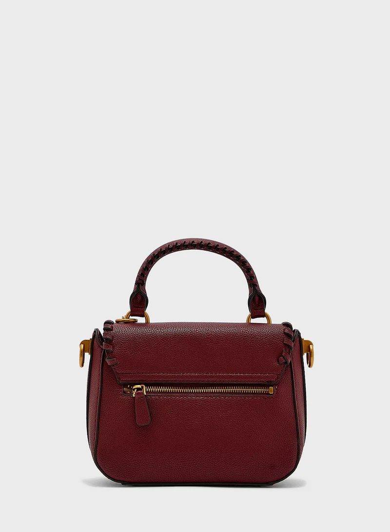 GUESS Kaoma Top Handle Flap Over Satchel