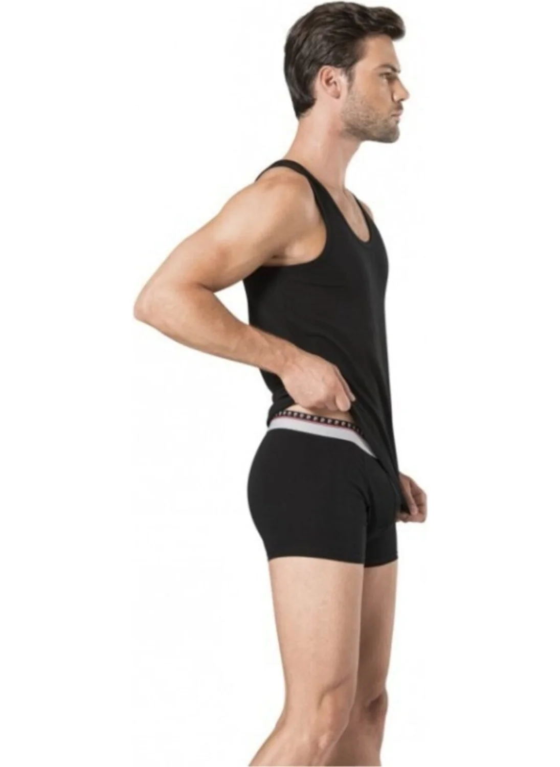 بيير كاردان 155 Men's Athlete Boxer Set - Black