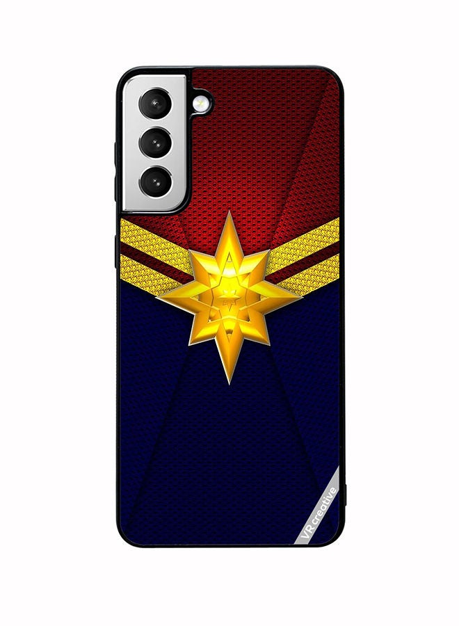 VR CREATIVE Protective Case Cover For Samsung Galaxy S22 Plus 5G Sophisticated Captain Marvel Design Multicolour - Image 1