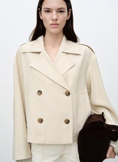 MANGO Double-Breasted Jacket With Lapels  - Image 1
