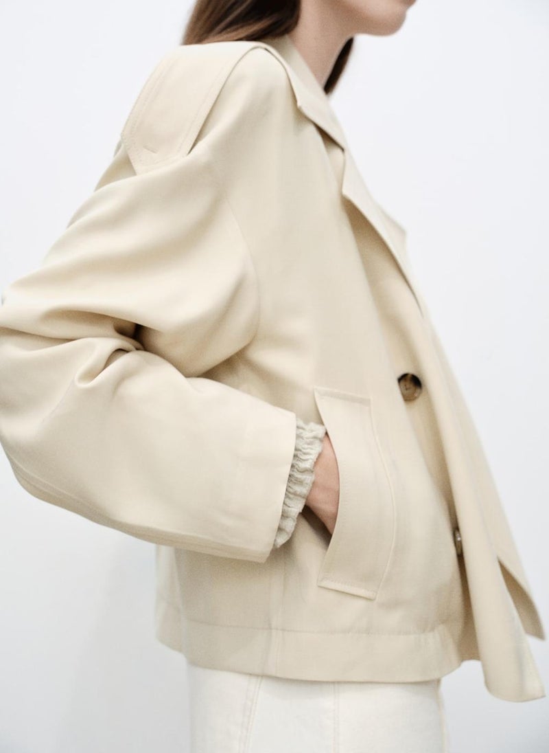 MANGO Double-Breasted Jacket With Lapels  - Image 3