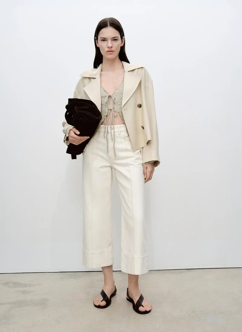 MANGO Double-Breasted Jacket With Lapels
