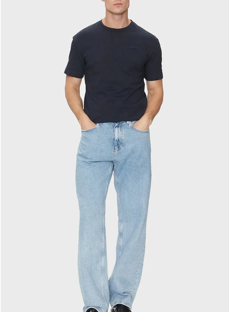 CALVIN KLEIN Logo Crew Neck T-Shirt