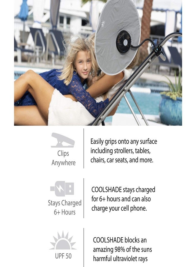 BuggyGear COOLSHADE UPF50 Sunshade by BUGGYGEAR - Easy Folding and Take with You Anywhere - Clamp it on a Chair or Baby Stroller - Collapsible, Compact, and Easy to Use - Protect Your Babys from The Sun - Image 5