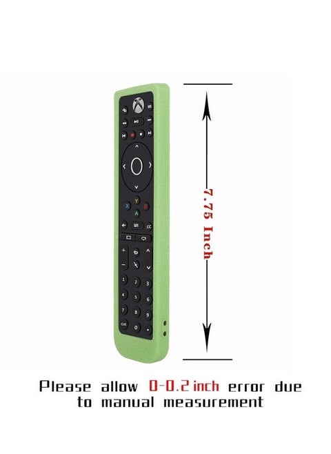Arabic Protective Silicone Remote Case For Pdp Talon Media Remote Control Xbox One Tv Blu Ray And Streaming Media Remote Control Shockproof Skin Friendly Cover With Loop Glow In Dark Green