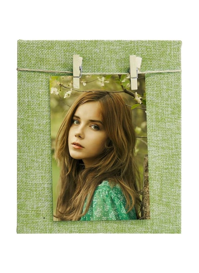 Story at Home Story at Home Wooden Photo Frame, Green, 20 x 17 x 2 cm, PM1104  - Image 1