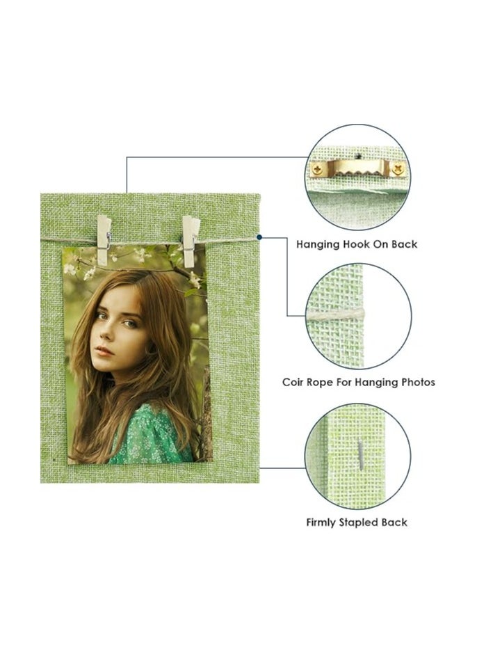 Story at Home Story at Home Wooden Photo Frame, Green, 20 x 17 x 2 cm, PM1104  - Image 3