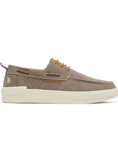 U.S. Polo Assn. Men's Beige Low-Top Sneakers - Lightweight Slip-On Design with Iconic Branding for a Clean Look  - Image 1