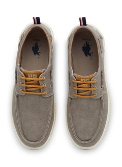 U.S. Polo Assn. Men's Beige Low-Top Sneakers - Lightweight Slip-On Design with Iconic Branding for a Clean Look  - Image 4