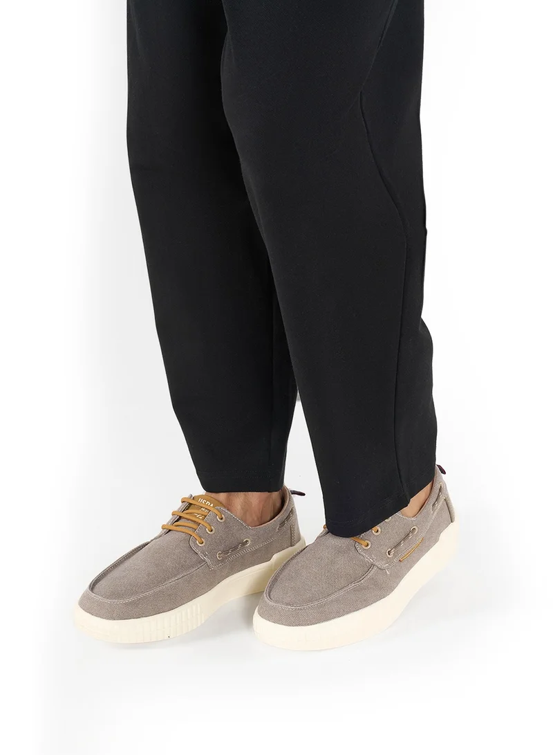 U.S. Polo Assn. Men's Beige Low-Top Sneakers - Lightweight Shoes Slip-On Design with Iconic Branding for a Clean Look Shoes