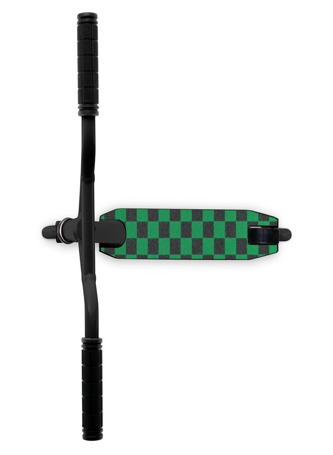 Black Diamond Grip Scooter Griptape Sheet Black/Green Checkers 4.5" x 15.5" - Image 5