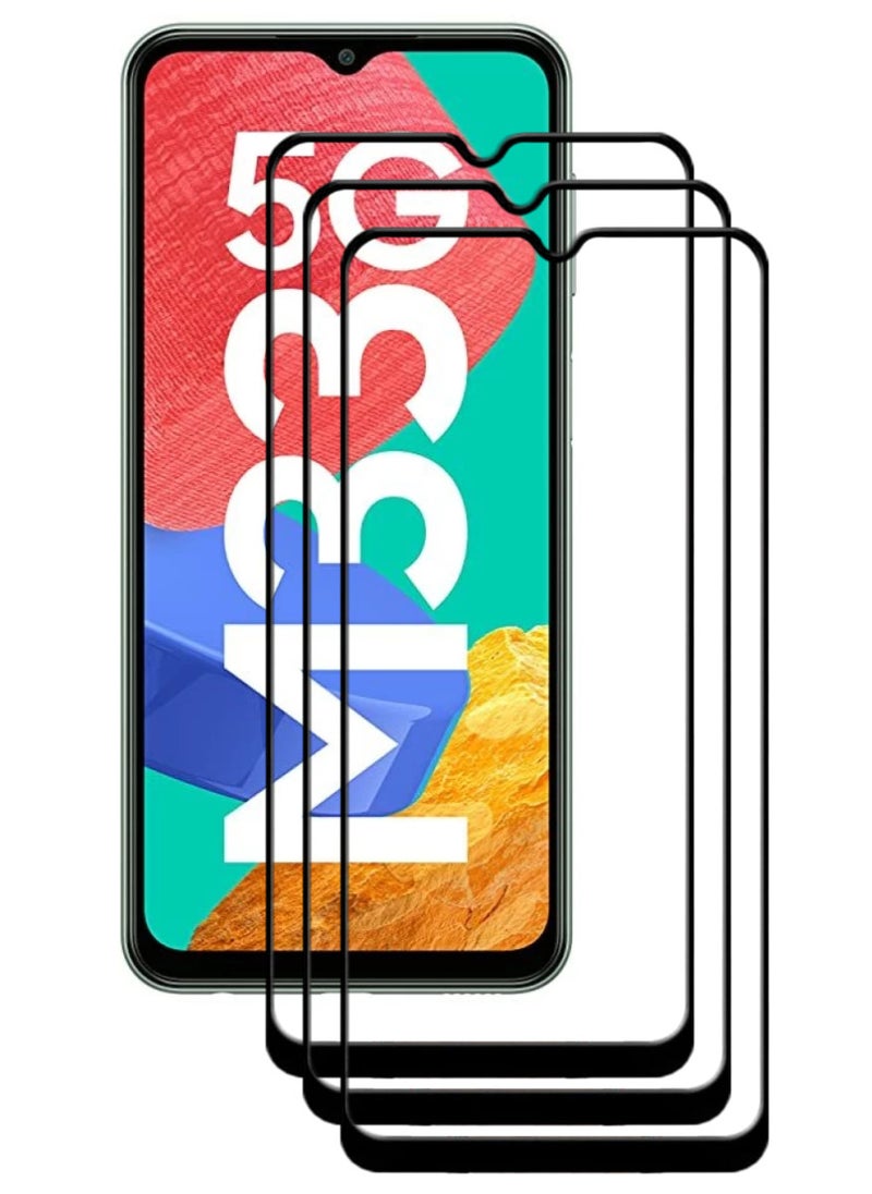 ACLIX 3 Pieces Antistatic ESD Dustproof Premium Quality High Definition Tempered Glass Screen Protector Designed For Samsung Galaxy M33 - Image 1