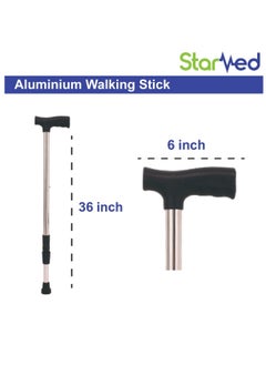 STARMED StarMed Adjustable Aluminium Walking Stick, Lightweight, for Elderly, Hiking, Blind Men and Women…  - Image 5