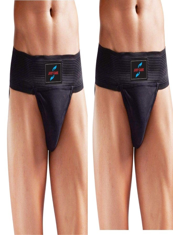Just Care ack Cover Neo Hernia Supporters for Gym and Cricket (Pack of 2, Medium) - Image 1