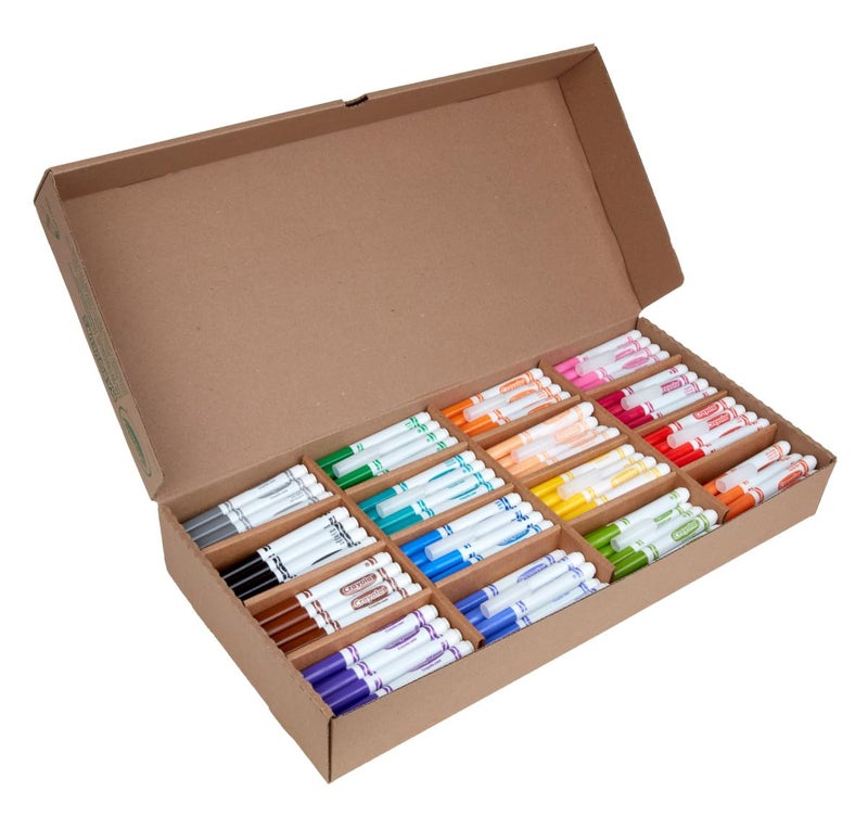 Crayola Broad Line Markers Classpack (256 Ct), Bulk School Supplies For Teachers, Kids Markers For School, Classroom Must Have - Image 3