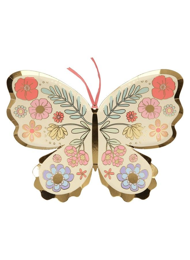 Meri Meri Floral Butterfly Plates - Image 1
