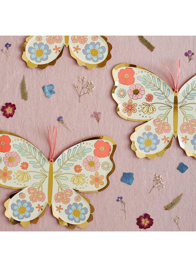 Meri Meri Floral Butterfly Plates - Image 3