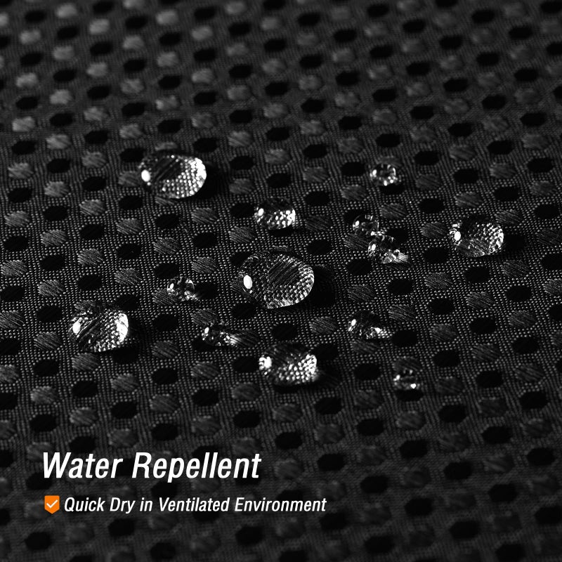 Gibelle Black Shower Curtain, Waffle Weave Textured Fabric Shower Curtain for Bathroom - Soft Cloth & Hotel Spa Luxury, Water Repellent, Machine Washable, 72X72, Black - Image 3