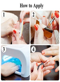 Subay S Professional Long Nail Forms For Acrylic Nails Polygel Nails Thick Nail Extension Forms For Nail Art Tips Premium Acrylic Nail Paper Forms Nail Former Stickers For Professional Use  - Image 4