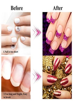 Subay S Professional Long Nail Forms For Acrylic Nails Polygel Nails Thick Nail Extension Forms For Nail Art Tips Premium Acrylic Nail Paper Forms Nail Former Stickers For Professional Use  - Image 5