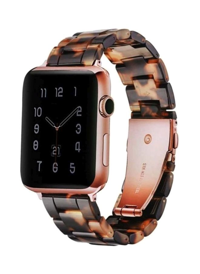 NIBEMINENT Marble Resin Bracelet Band For Apple Watch SE Series 42/44mm Multicolour - Image 1