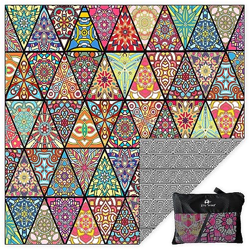 Quick Dry Towel Extra Extra Large 72x72 Inch  Microfiber Beach Towel  Perfect for Beach Travel Swimming Pool Yoga Hiking Camping  Lightweight Fast Drying Compact for Adults Havana