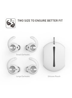 Generic Suitable For Apple Wireless Bluetooth Headset Silicone Earplugs AirPods1 & 2 In-Ear Anti-dropping Silicone Ear Cap-Specifications:White, Single Pair Bag (1*l)  - Image 4