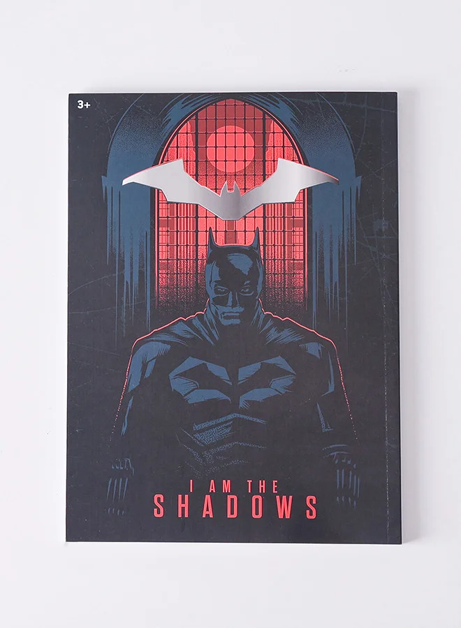 Trucare Printed Notebook  Silver Batman Logo