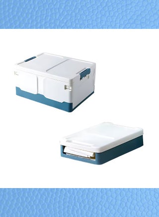 صناديق قابلة للتكديس مع اغطية منظم اجزاء صغيرة قابل للطي ومقاوم للماء صندوق تخزين بلاستيكي للملابس والادوات كبيرة سهلة التخزين للتخييم والحديقة والاماكن المفتوحة (أزرق - كبير) - pzsku/ZFFFA95EC605B7EE920C4Z/45/_/1739304181/7617d6e8-4b92-4c97-9fd0-32c76d1c81a8