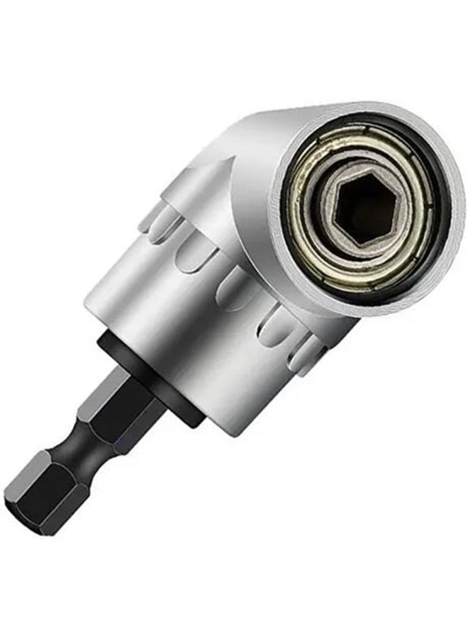 Yfly 105 Degree 1/4 Inch Right Angle Drill Adapter Hex Shank Screwdriver Angled Bit Holder - Image 1